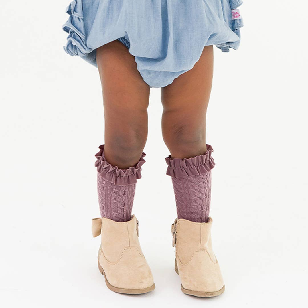 Girls Grapemist, Autumn Petals & Rust 3-pack Knee High Socks