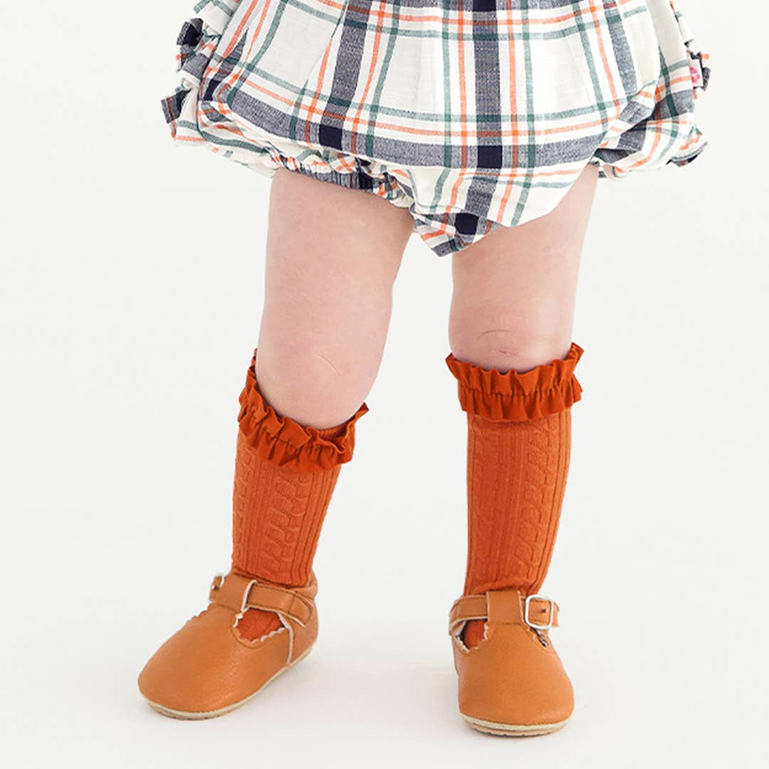 Girls Grapemist, Autumn Petals & Rust 3-pack Knee High Socks